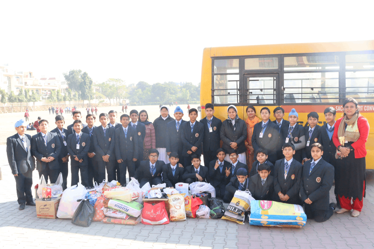 Charity Club organised Sharing and caring  For the underprivileged  and marginalized