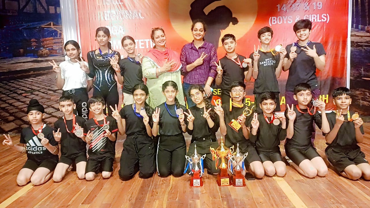 Regional level yoga competition held at St Stephen’s school chandigarh on 14th August 