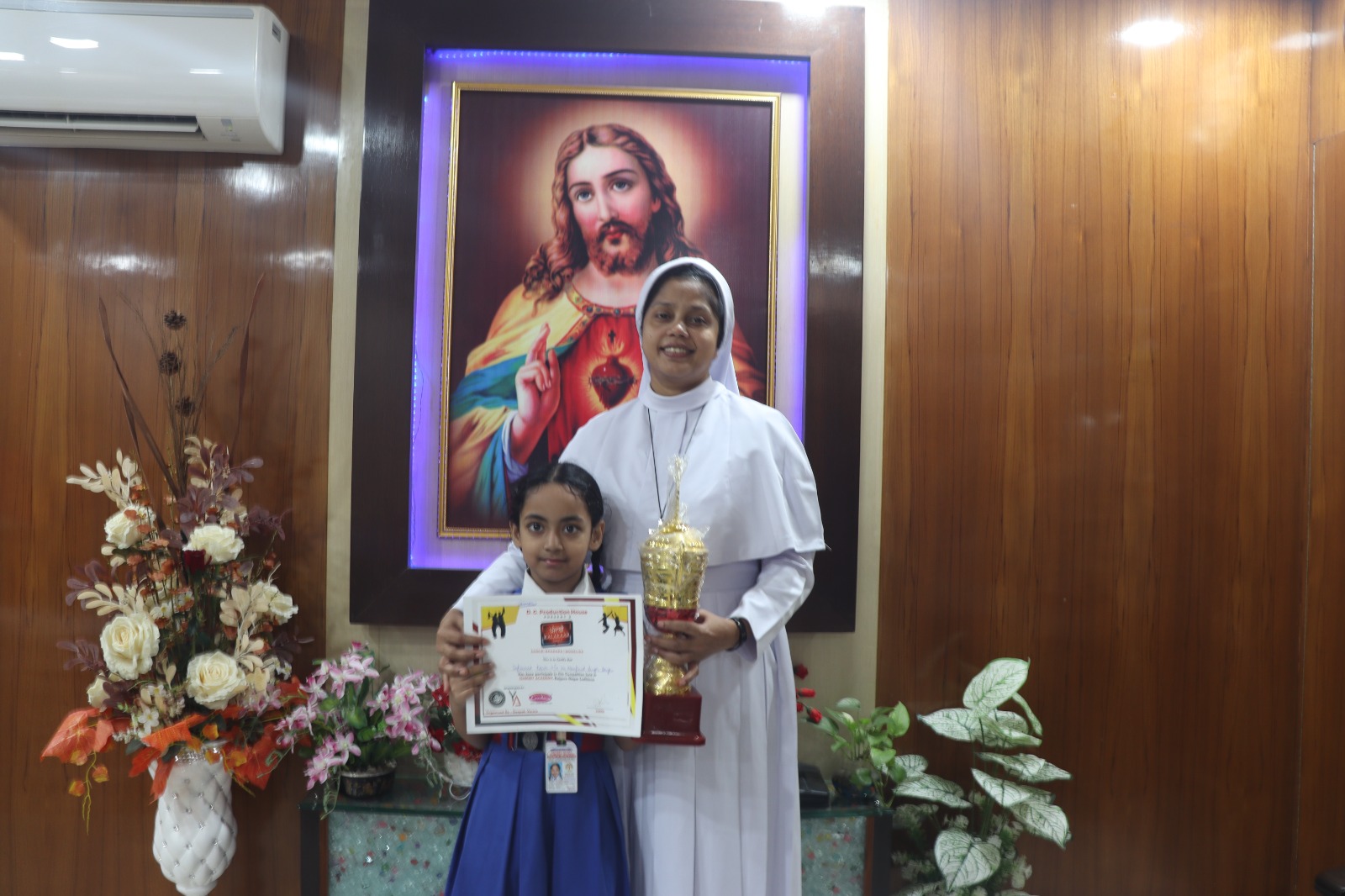 Japseerat of Class II BR. secured  2nd Prize  in Bhangra Organized by Ishmeet Academy Ludhiana.